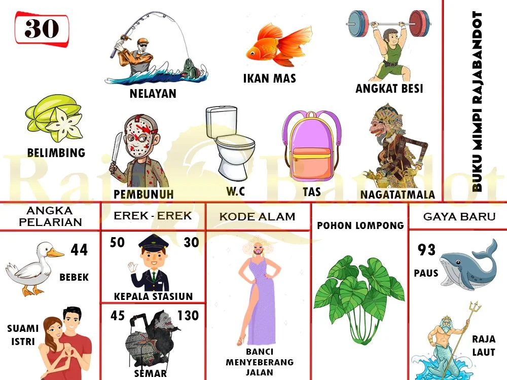 buku mimpi erek erek togel 30